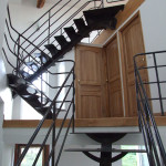 escalier metal sur mesure aube troyes ferronnerie serrurerie art