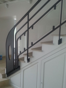 garde corps rambarde escalier metal sur mesure ferronnerie serrurerie art aube troyes
