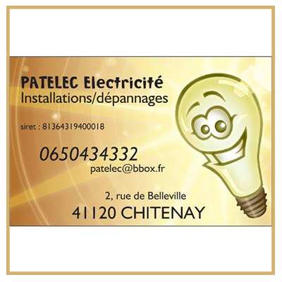 entreprise electricité blois chitenay loir et cher 41 patelec
