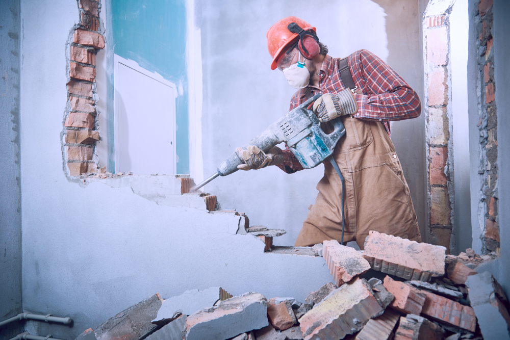 casser mur demolition